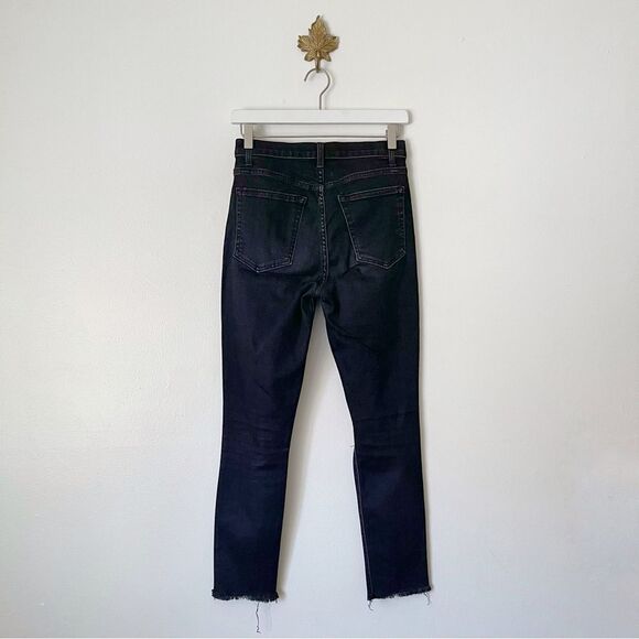 Reformation High & Skinny Jeans in Faded Black size 26 preowned - Picture 6 of 8